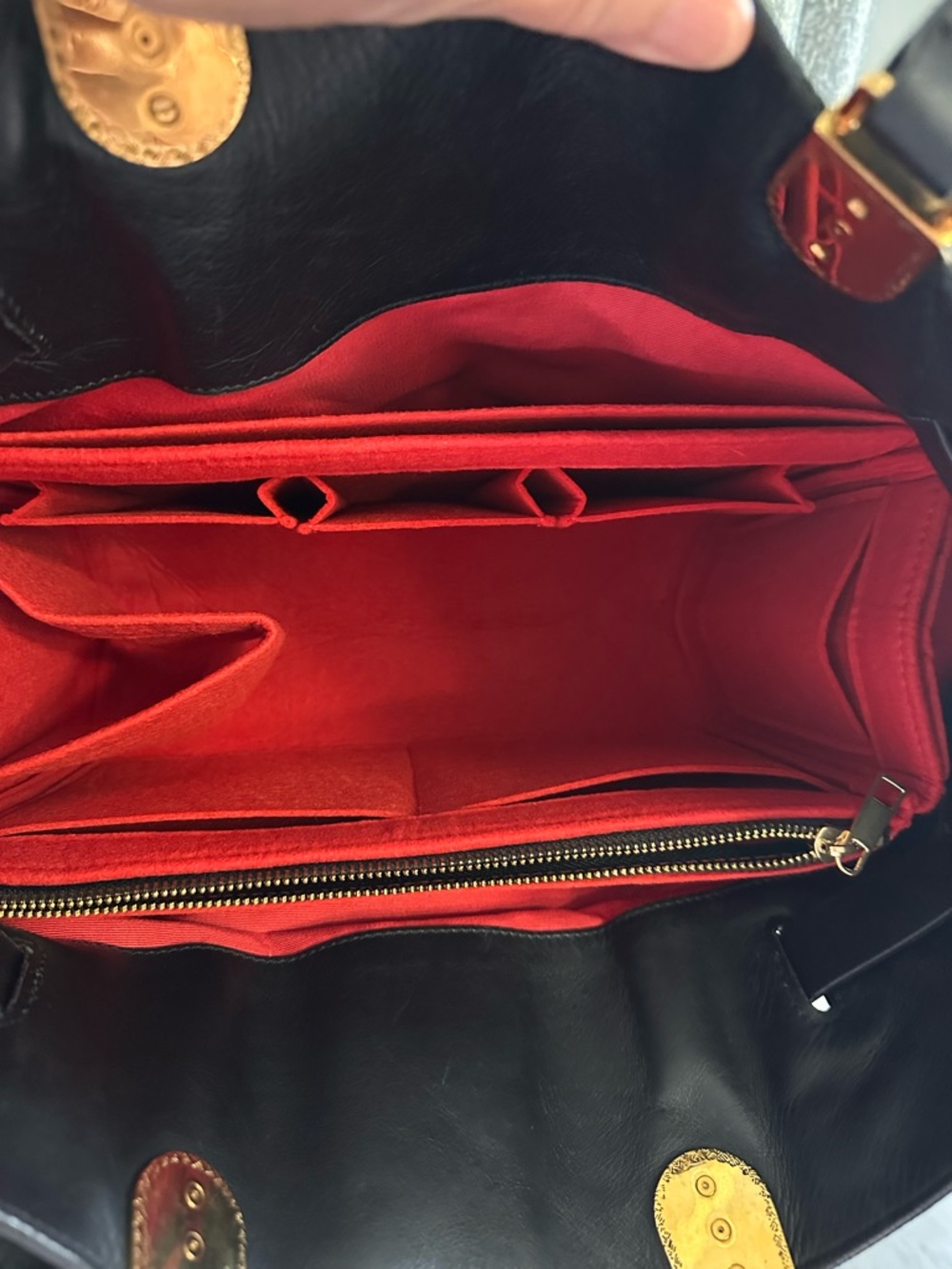Christian Louboutin Black Tote with Gold Accents - Picture 4 of 16